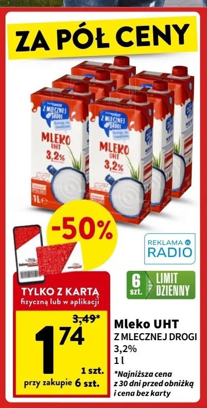 Mleko 3.2% Z mlecznej drogi promocja