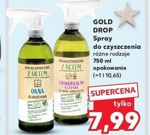 Płyn do czyszczenia okien z octem GOLD DROP promocja w Kaufland