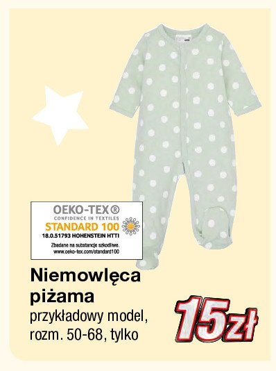 Pi偶ama niemowl臋ca 50-68 cm w kropki promocja