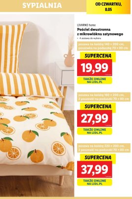 Komplet po艣cieli dwustronnej z mikrow艂贸kna satynowego 140 x 200 + 70 x 80 cm promocja