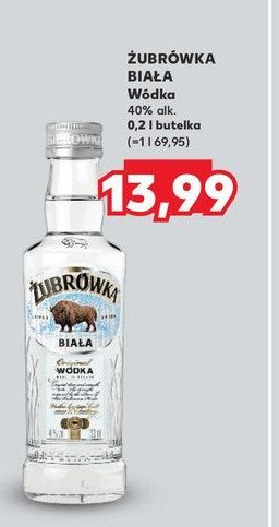 Wódka Żubrówka biała promocja w Kaufland