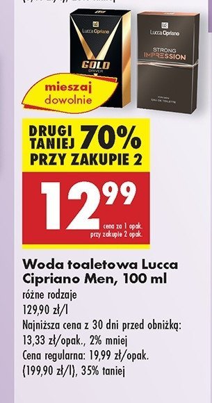 Woda  toaletowa Lucca cipriano strong impression promocja