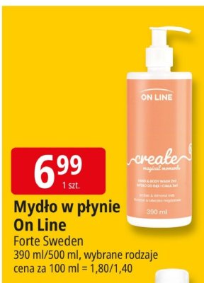 Mydło w płynie On Line Forte Sweden promocja w Leclerc