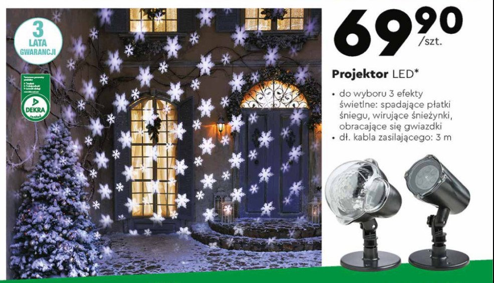 Projektor led obracaj膮ce si臋 gwiazdki Jumi promocja