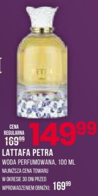 LATTAFA PETRA woda perfumowana promocja w Drogerie Natura