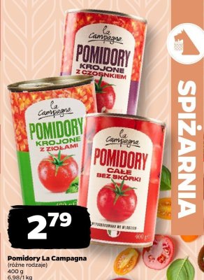 Pomidory w puszce, różne rodzaje promocja w Netto