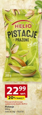 Pistacje prażone solone Helio promocja w Auchan