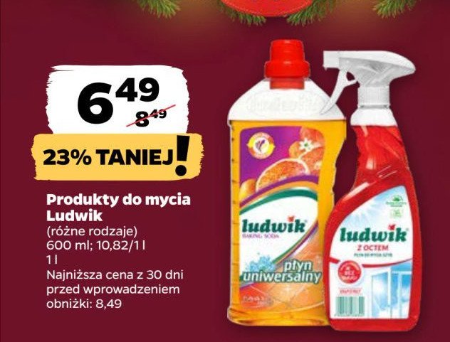 Płyn do szyb z octem Ludwik promocja