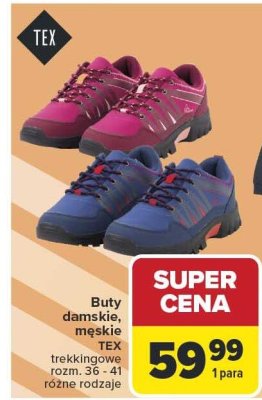 Buty damskie, męskie rozm. 36 - 41 różne rodzaje promocja w Carrefour