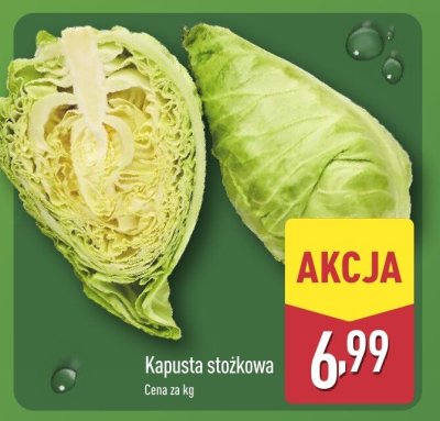 Kapusta stożkowa promocja w Aldi