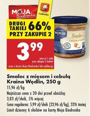 Smalec z mięsem i cebulą Kraina wędlin promocja