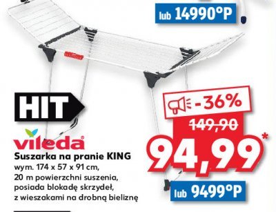 Suszarka king Vileda promocja