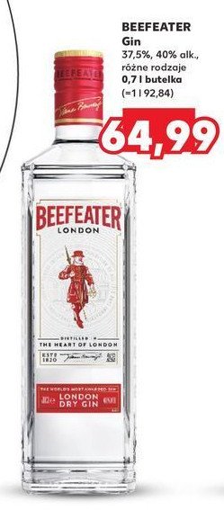 Gin Beefeater london dry promocja w Kaufland