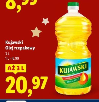 Olej rzepakowy Kujawski promocja w Lidl