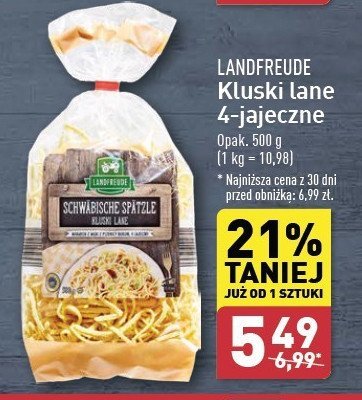 Kluski 4 jajeczne Landfreude promocja