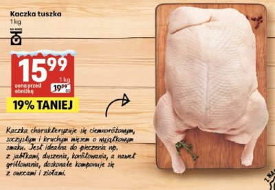 Kaczka tuszka promocja w Delikatesy Centrum