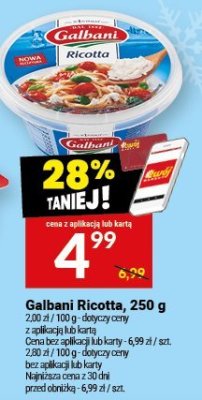 Galbani Ricotta, 250 g promocja w Twój Market