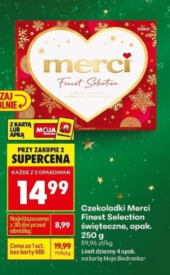 Czekoladki Finest Selection świąteczne promocja w Biedronka