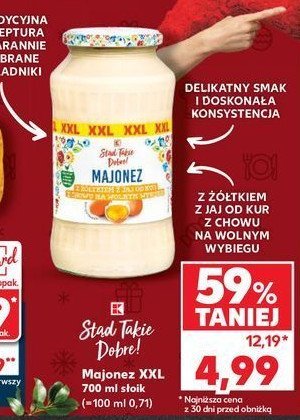 Majonez K-classic stąd takie dobre! promocja