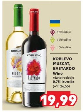 Wino KOBLEVO MUSCAT promocja w Kaufland