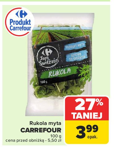 Rukola Carrefour targ świeżości promocja w Carrefour Market