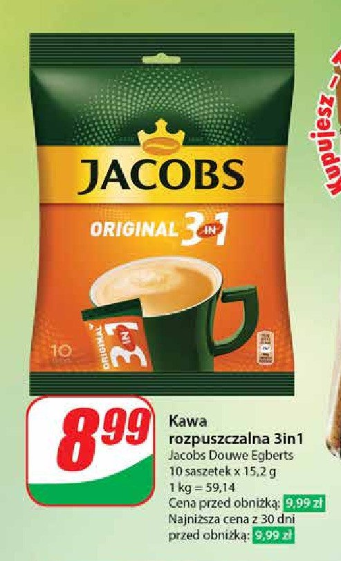 Kawa JACOBS 3IN1 promocja