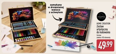 Zestaw artystyczny do malowania promocja w Aldi