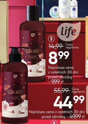 Mydło lub żel pod prysznic LIFE TOFFEE LATTE promocja w Super-Pharm