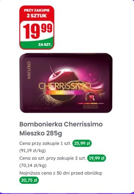 Bombonierka Cherrissimo  promocja w Dino