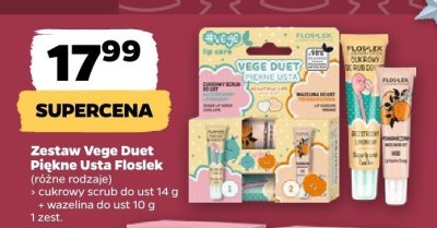 Zestaw Vege Duet Piękne Usta - cukrowy scrub + maska do ust  promocja w Netto