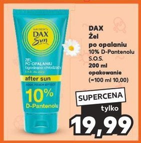 Żel po opalaniu łagodząco-chłodzący z d-pantenolem 10% Dax sun promocja