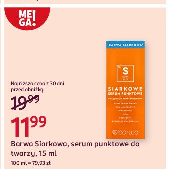 Serum punktowe antybakteryjne Barwa siarkowa promocja w Rossmann