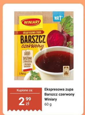 Zupa barszcz czerwony  promocja w Dino