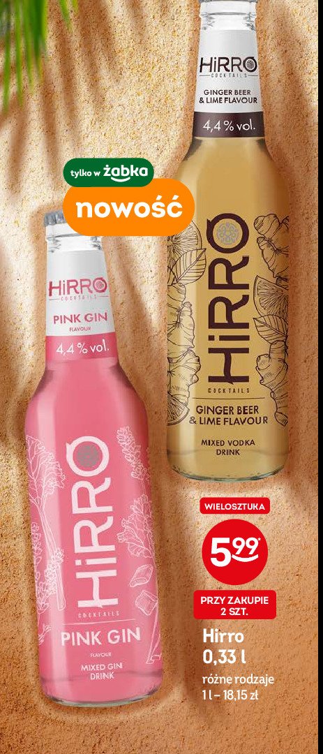 Drink ginger beer & lime flavour Hirro promocja