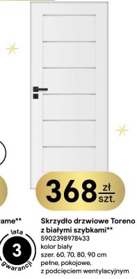 Skrzydło drzwiowe Toreno kolor biały szybkami promocja w Castorama