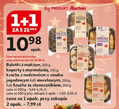 Baletki z makiem promocja w Auchan