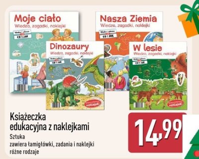 Książeczka edukacyjna z naklejkami promocja w Aldi