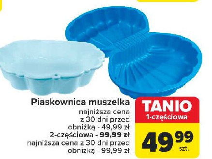 Piaskownica muszelka z przykryciem promocja