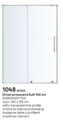 Drzwi przesuwne Ezili 140 cm promocja w Castorama