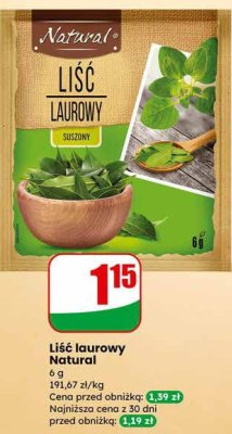 Liść laurowy Natural promocja w Dino