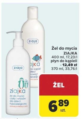 Żel do mycia Ziajka promocja w Carrefour