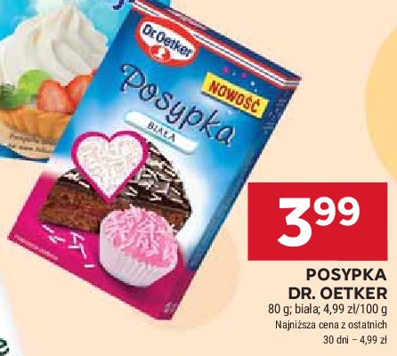 Posypka biała Dr. oetker promocja w Stokrotka