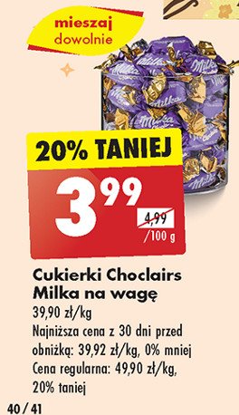 Cukierki Milka choclairs promocja