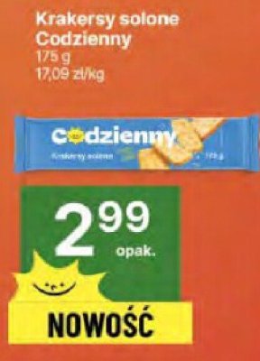 Krakersy solone Codzienny promocja w Delikatesy Centrum