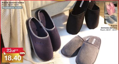Kapcie domowe męskie promocja w Woolworth