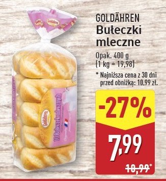 Bułeczki mleczne Goldahren promocja w Aldi