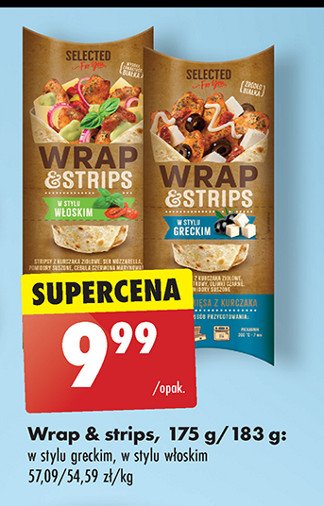 Wrap & strips w stylu włoskim Selected for you promocja w Biedronka