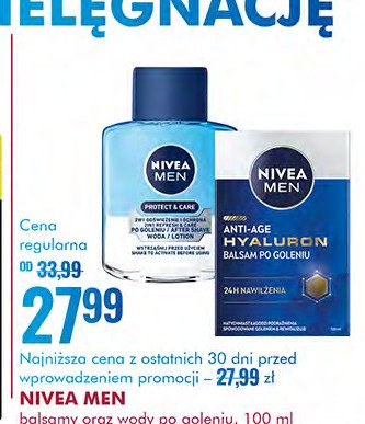 Woda po goleniu odświeżająca Nivea men protect & care promocja