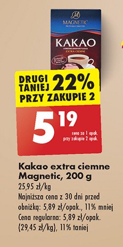 Kakao extra ciemne Magnetic promocja
