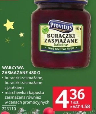 Warzywa zasmażane Provitus 480 g promocja w Selgros